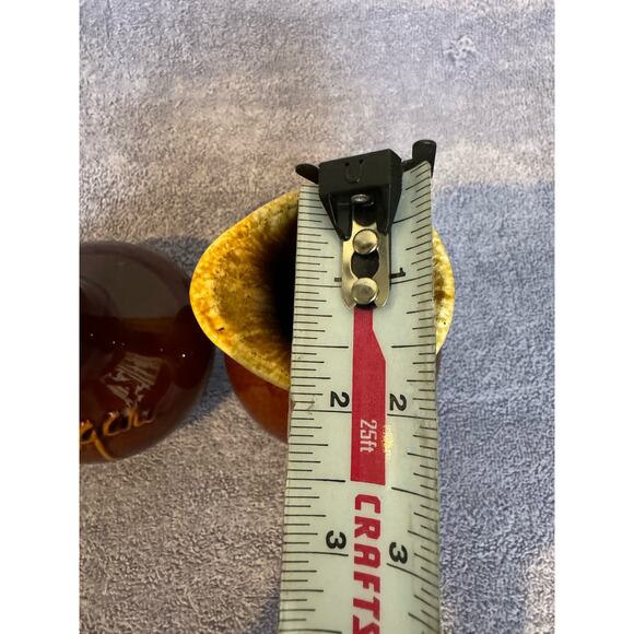 Hull Brown Drip Pottery VINTAGE Oil And Vinegar - Picture 9 of 10